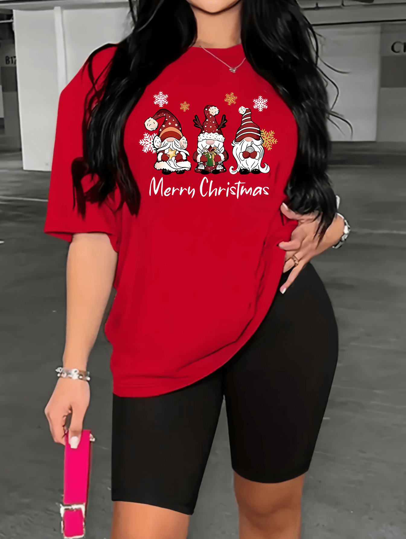 new year outfit womens sportswear set plus size santa claus Temu