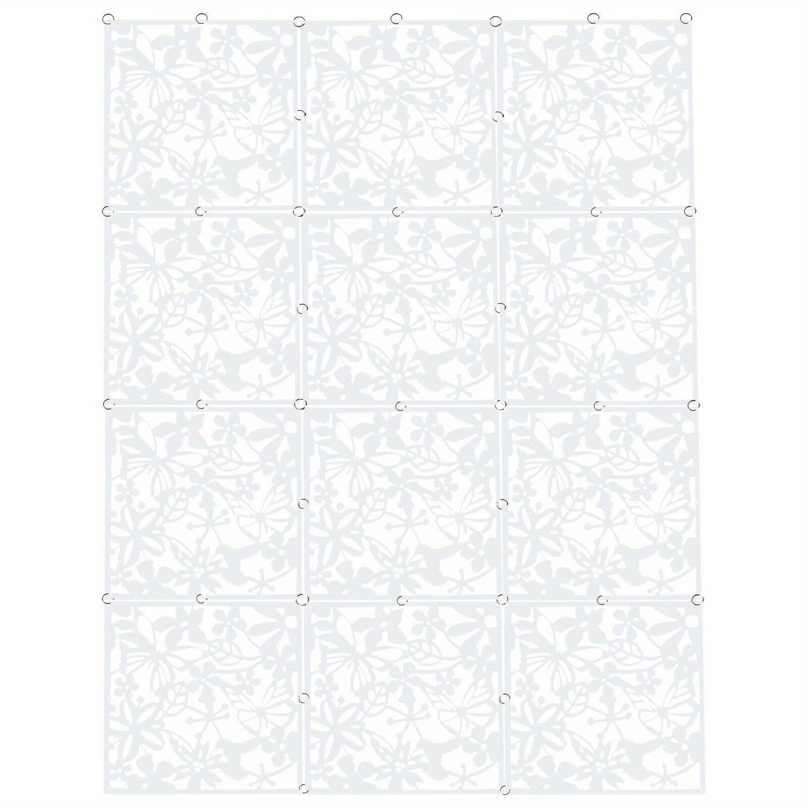 TEMU Hanging Divider Room Divider, Foldable Diy Bedroom Divider Decor, 12pcs Hanging Room Divider, Divider Art Decorations, For Decoration Home,