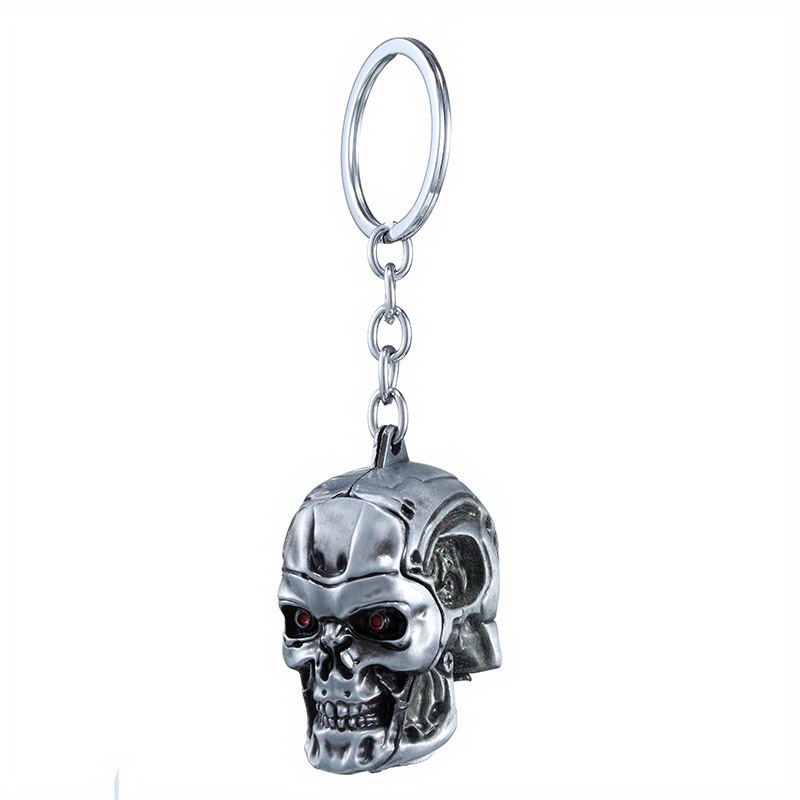 1pc vintage skull keychain alloy skeleton design red Temu Canada