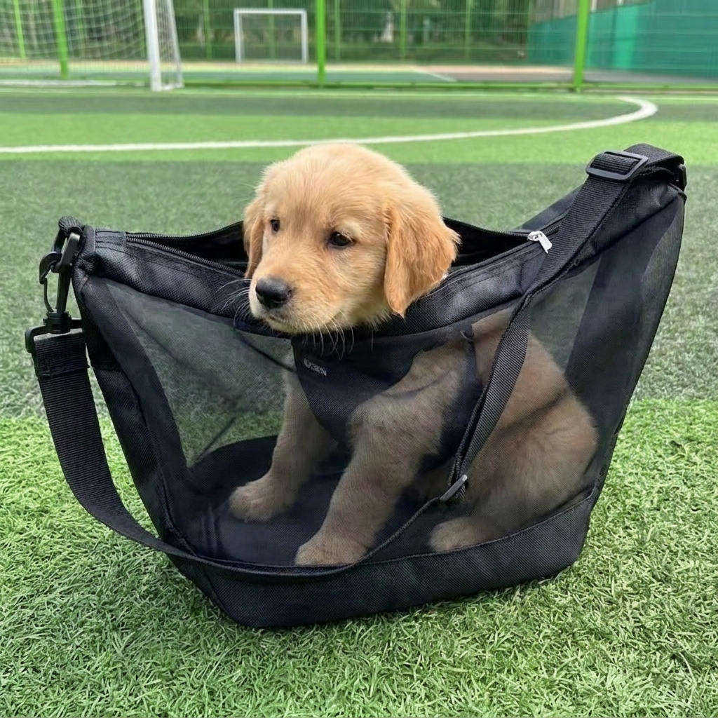 TEMU 猫用バッグ、犬用バッグ、通気性メッシュートバッグ、調節可能なハンドバッグ、小型犬用バッグ、通気性メッシュ犬用バックパック、アウトドア猫用トラベルバッグ、ペット運搬バッグ、アウトドアのお出かけ、短期旅行、ペットの移動に最適、持ち運び可能で実用的