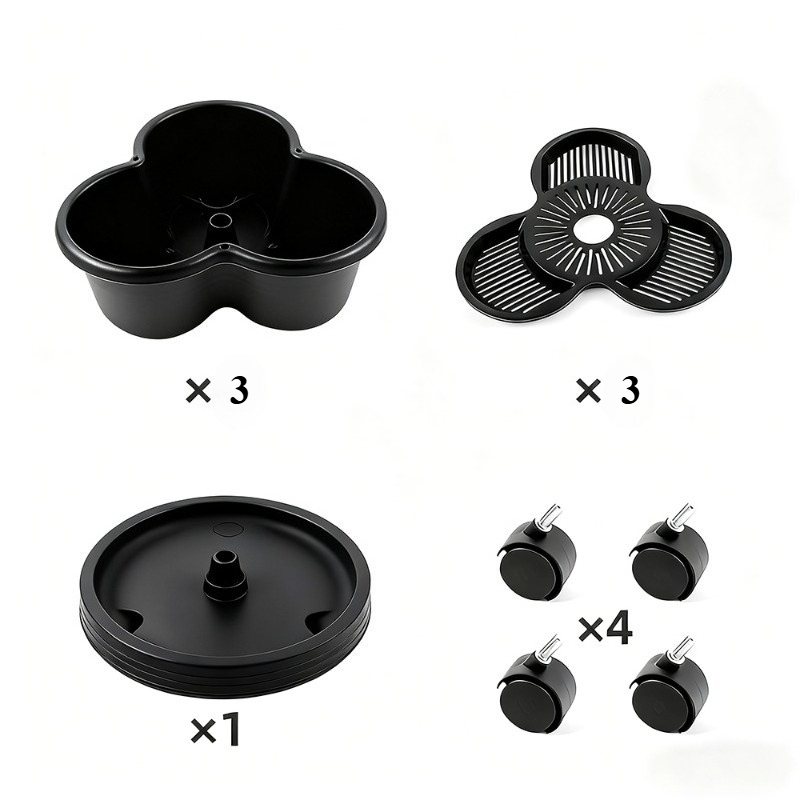 11pcs Self-watering Planters Set, Stackable Hanging Flower Pots, Indoor Outdoor Garden Balcony, For Strawberries Vegetables Flowers 2025 New