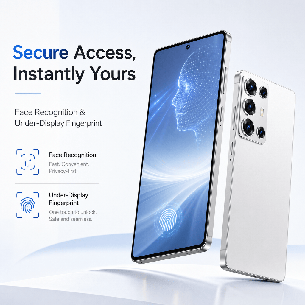 unlocked device sim   6 8 inch   display 4gb   64gb rom   support facial unlock complete package present Product details 4