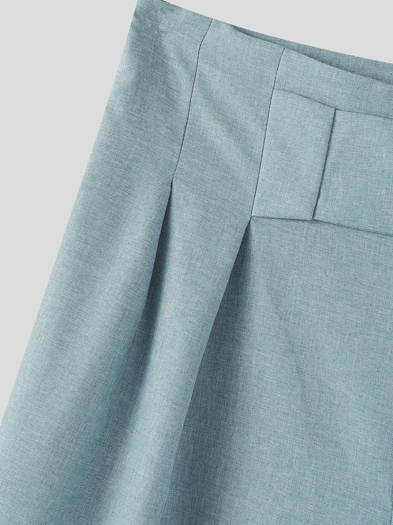 mens high waist pleated wide leg pants light gray casual - Temu