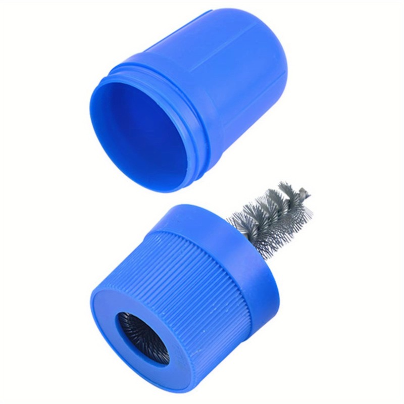 TEMU 2 Brosses de Nettoyage pour Bornes de Batterie avec Manche - Outil Polyvalent en Plastique Spécialement Conçu pour Nettoyer les Rayures et les
