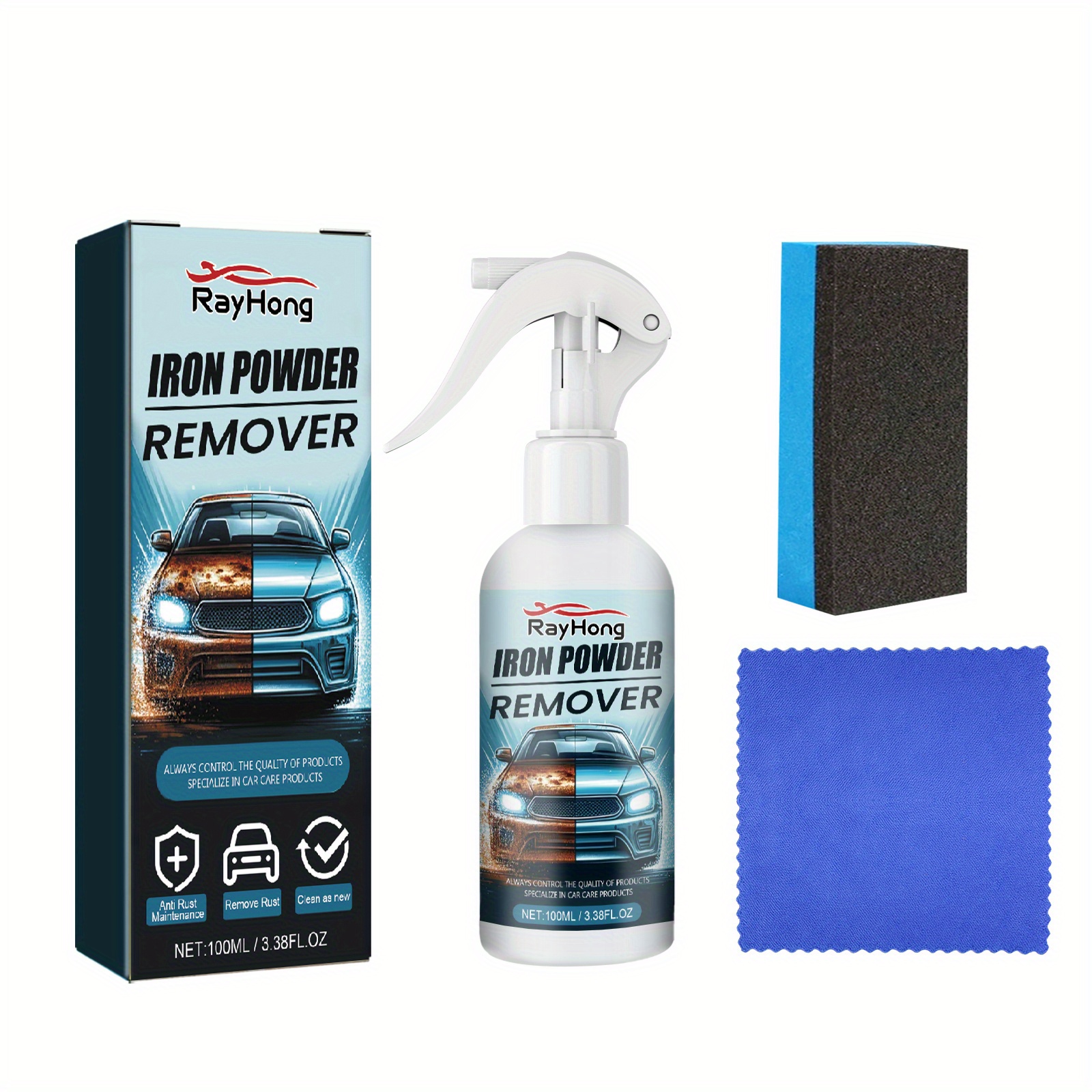 100ml car rust removal spray metal multifunctional metal Temu