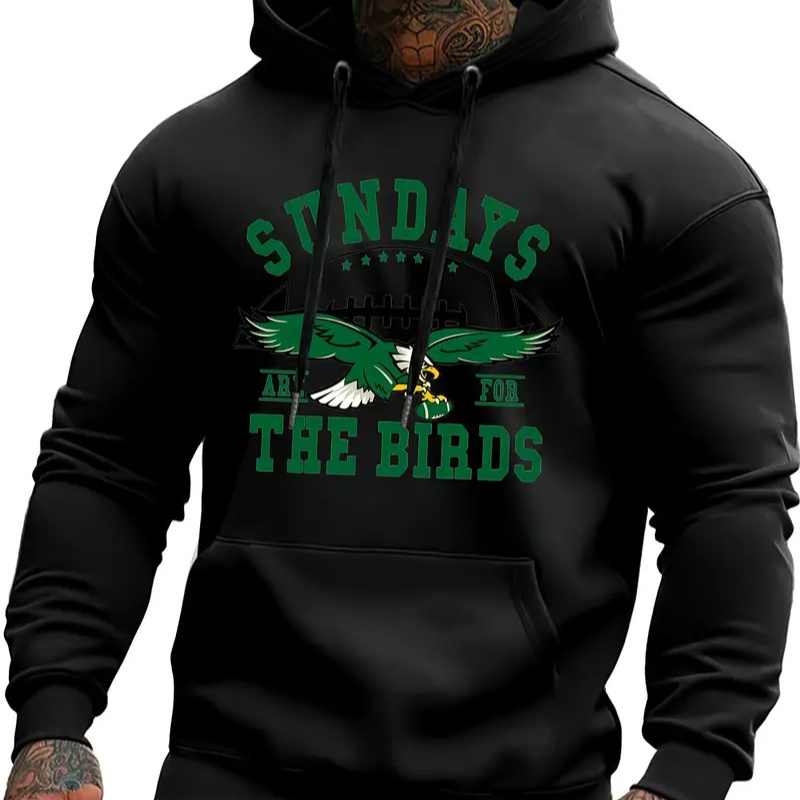 

1pc - Unisex , Sweatshirt Slight , , Hooded , Printed Pattern, Regular Fall/ - For &