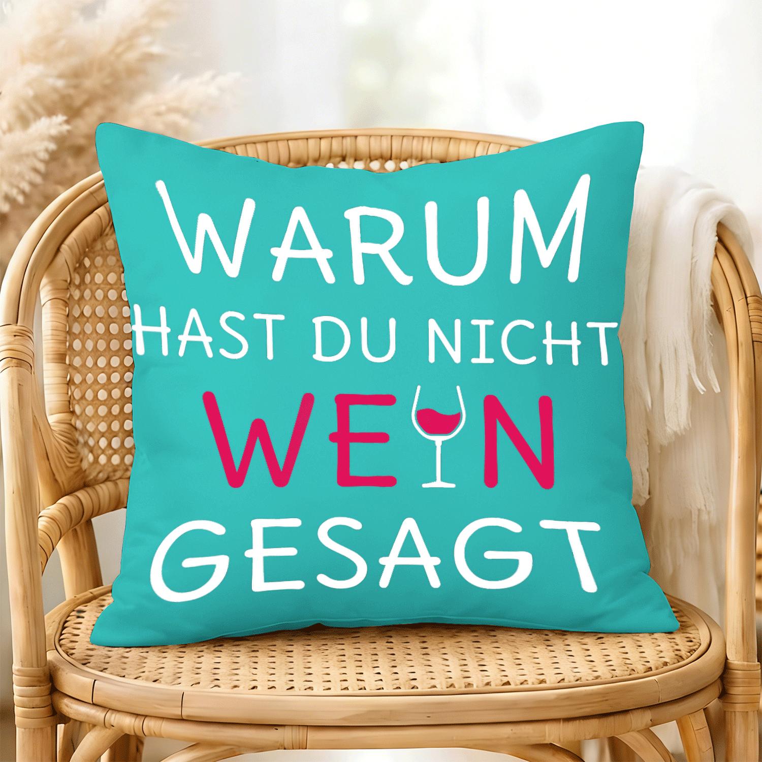 TEMU Wine Why Did You Not Say Wine Alcohol Drinking Party, Black Decorative Pillow Cover 1pc 45x45cm Double-sided Printing Pillow Cover Perfect For