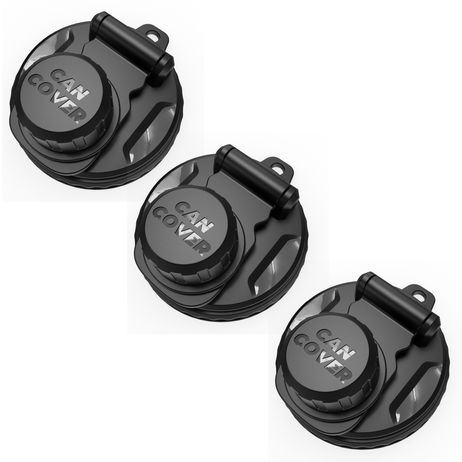 Image of 3pcs Upgraded Knob Can Covers | Reusable Beer And Soda Can Caps For Carbonated Water, Soft Drinks, Universal Fit 202/206 Cans, Indoor Outdoor Additions, Drinks , Made Of Plastic By