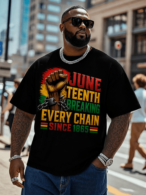 breaking chain women men juneteenth t shirt plus size