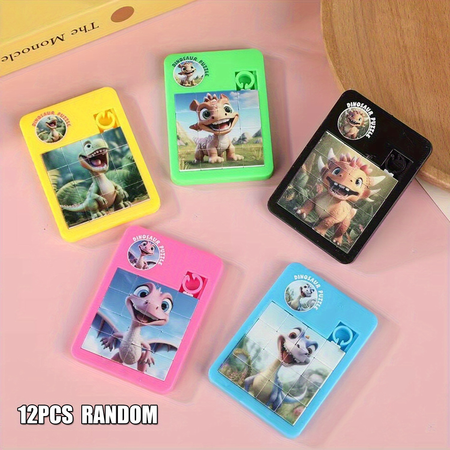 Image of 12pcs Cute Dinosaur Puzzle Toys, Kids Party Favors, Pinata Stuffers, Party Favor Bags, Bulk Gifts, Goodie Bags Stuffers For Kids, Kids Toys For Girls Boys, Treasure Box Toys For Classroom (random)