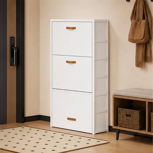 7-tier Shoe Cabinet, Made of Thickened PP Material with a Carbon Steel Structure. Suitable for Use in Bed , Living Room Corners, and Storage . Can Hold Over 26 Pairs of Shoes, the Problem of Having Too