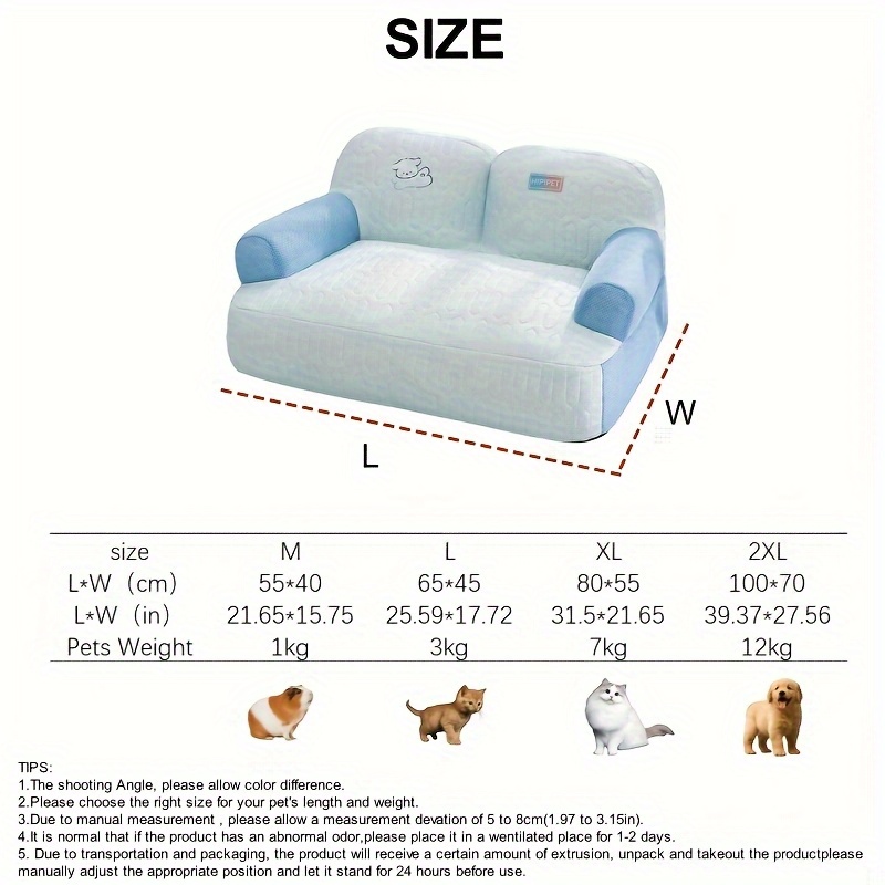 breathable removable washable dog sofa bed spring summer pet nest with cartoon   removable washable polyester bed mat for small medium large dogs pet furniture bed   design   Product details 4