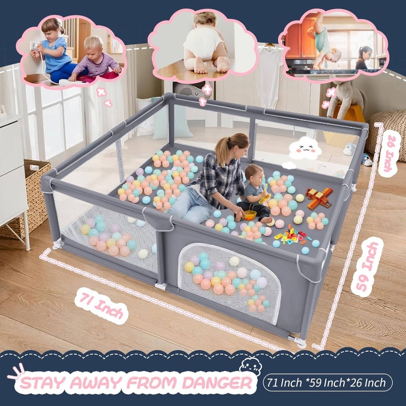 Microfiber Safety Playpen Image 6