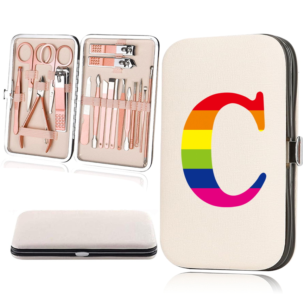18pcs Nail Clippers Set with Portable Storage Case