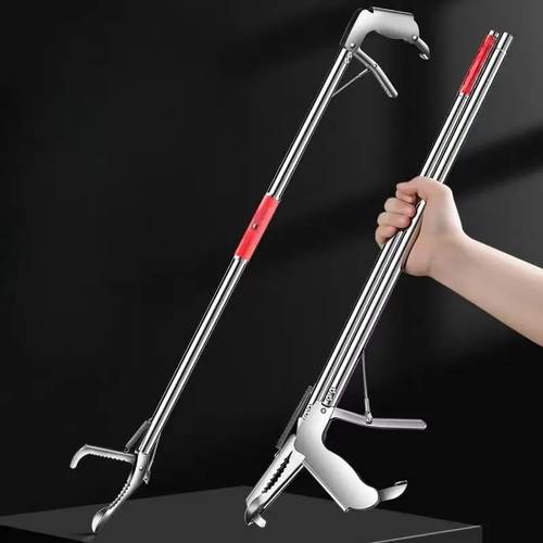 a single piece of foldable wrench made from 304 stainless steel featuring a telescopic clamp a non and an ideal for multiple applications like fishing catching crabs snakes