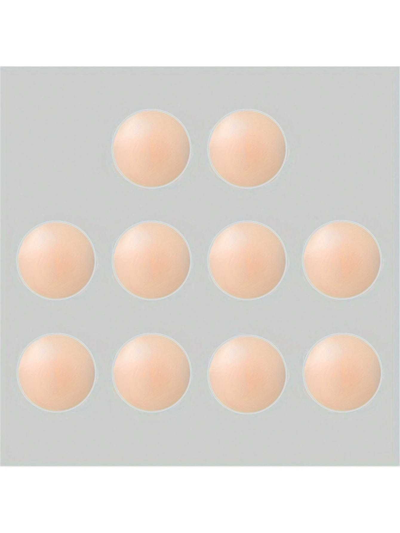 2/6/10pcs Reusable Silicone Nipple Covers - Women'S Bra Stickers, Breast Petals - Strapless Lift Up Bra Tape Pads, Chest Pasties
