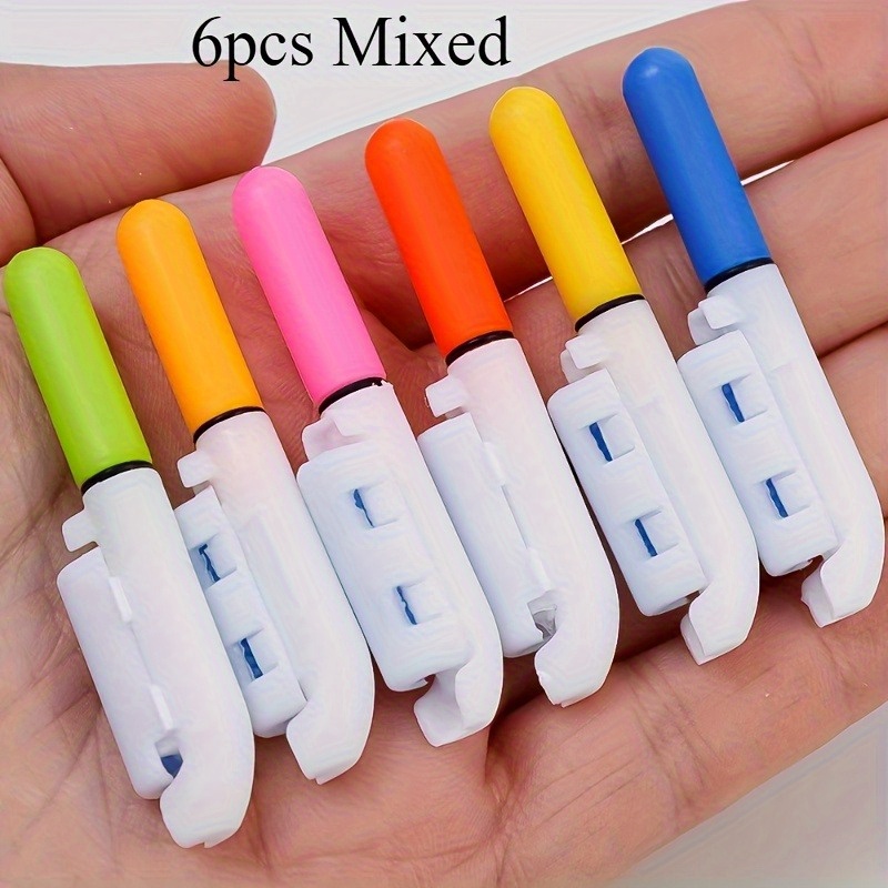 TEMU 6 Pack Luminous Fishing Floats, Abs Material With Spinning Technology, Suitable For Fishing, Perfect Gift For Valentine's Day And Father's Day (batteries Not Included)