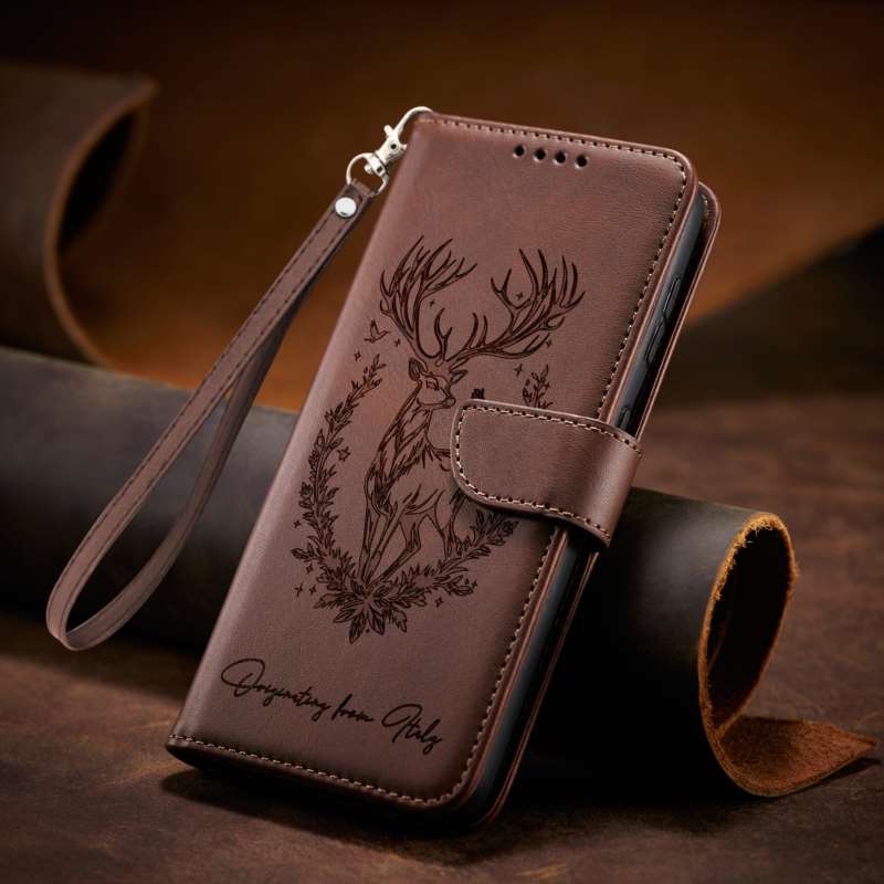 TEMU Coque de téléphone - Coque rétro style avec en relief et dragonne, adaptée pour Redmi 15C (Hauteur 173 mm), Coque de téléphone à avec boucle