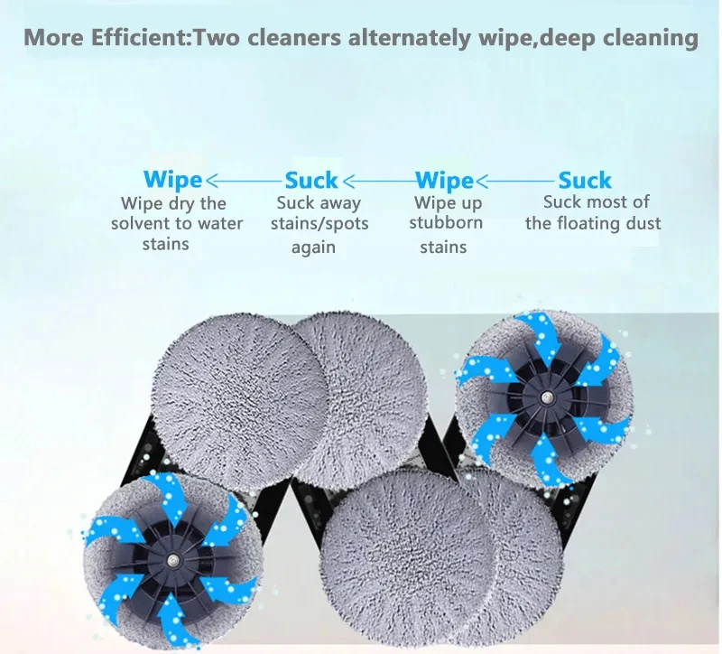 12pcs wet mop pads for   188 198 388   w120 compatible with window cleaners and vacuum cleaners floor attachment accessories details 2