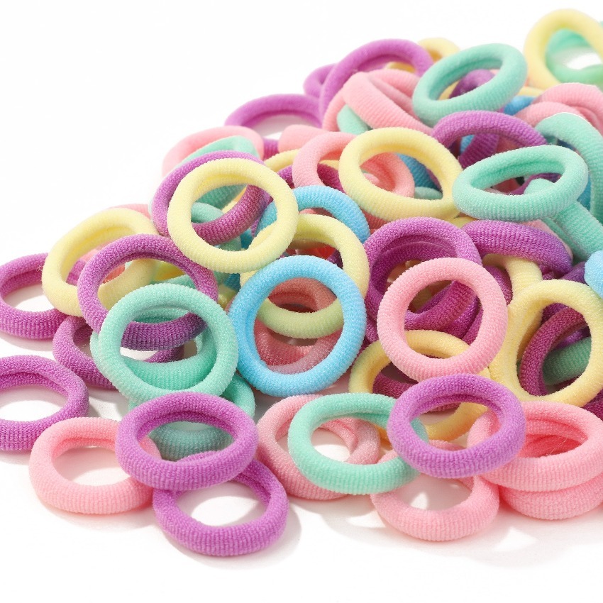 213pcs Colorful Elastic Hair Ties for Ponytails and Loops