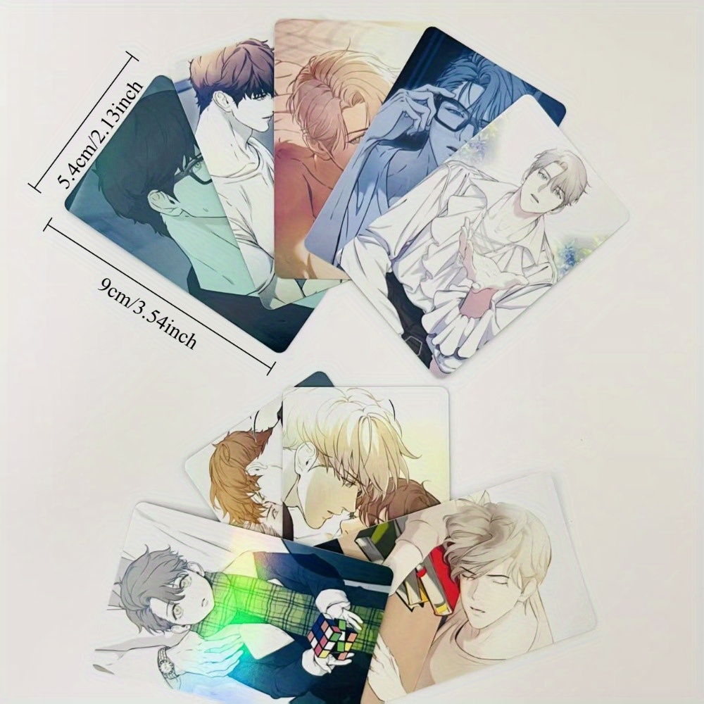 50pcs of Korean Anime Lomo Cards, Korean Popular Comic Cards, Double-sided Anime Printed Cards, Cartoon Design, Korean Comic Nerd Project Peripheral Cards, Comic Collection Cards, Anime Accessories, Perfect Gifts for Anime Lovers