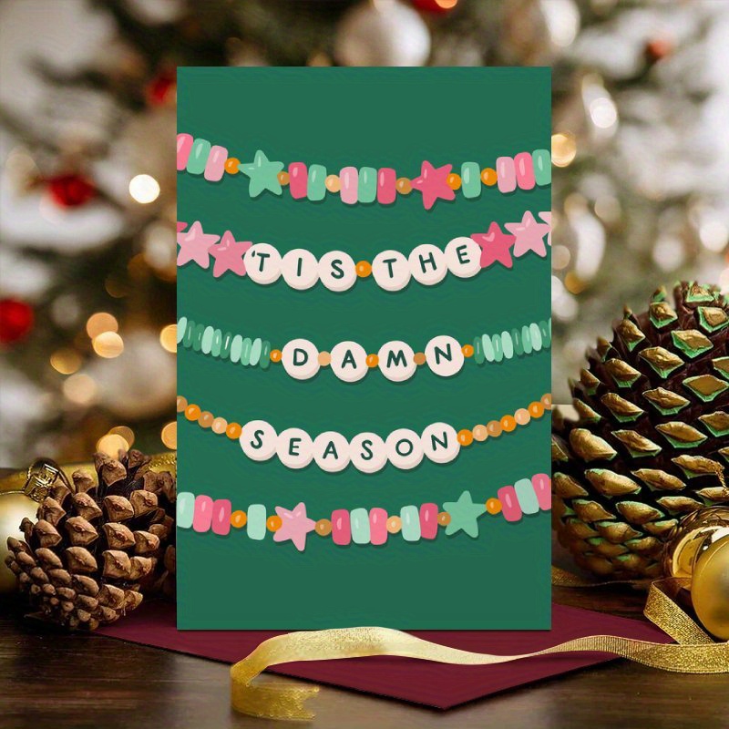 

1pc 'tis The Damn Greeting - Ts Christmas Bracelet , For , , Coworkers, , No Needed