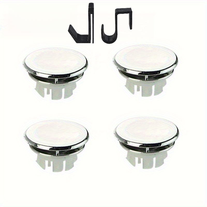 TEMU Set da 6 pezzi (4 pezzi di coperture per di sovraffollamento e ganci sottili/spessi) Coperture per di sovraffollamento per lavandini da cucina e