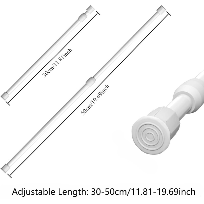 TEMU 10-pack Adjustable Rv Closet Tension Rods, Storage Organizer Bars For Campers And Travel Trailers. Space-saving Rv Essential Additions, Stretchy