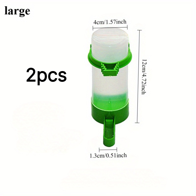 TEMU 2pcs Bird Feeders, Automatic Parrot Feeders, Bird Cage Water Dispensers, Small And Medium Parrot Water Dispensers