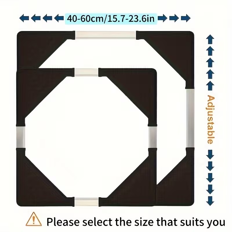 heavy duty metal washing machine stand with wheels adjustable furniture   suitable for moving washing machines furniture refrigerators and dryers Product details 1
