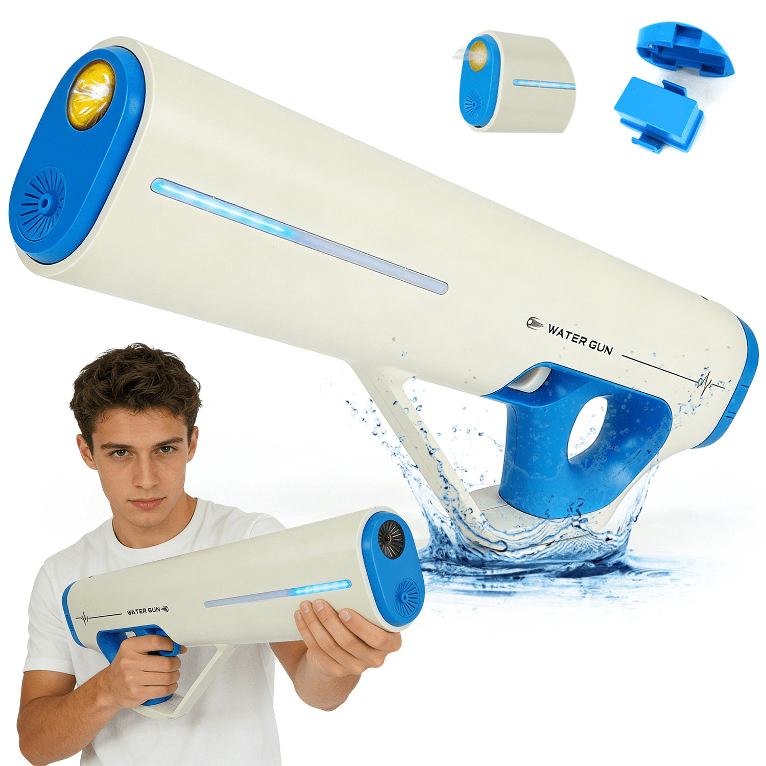 E-shop Spritze mit wasserabsorbierendem Design, 500 ml Fassungsvermögen für Sommer-Aktivitäten im Freien Wasserpartys
