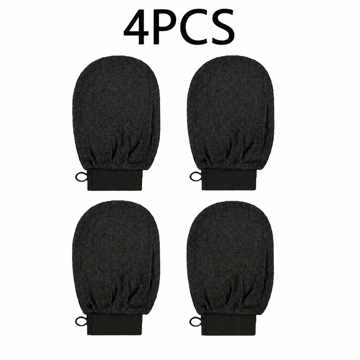 TEMU 4 stuks Unisex Viscosevezel Body Exfoliërende Handschoenen, Body Scrub Handschoenen voor het Verwijderen van Dode Huid, Badhandschoenen en Body