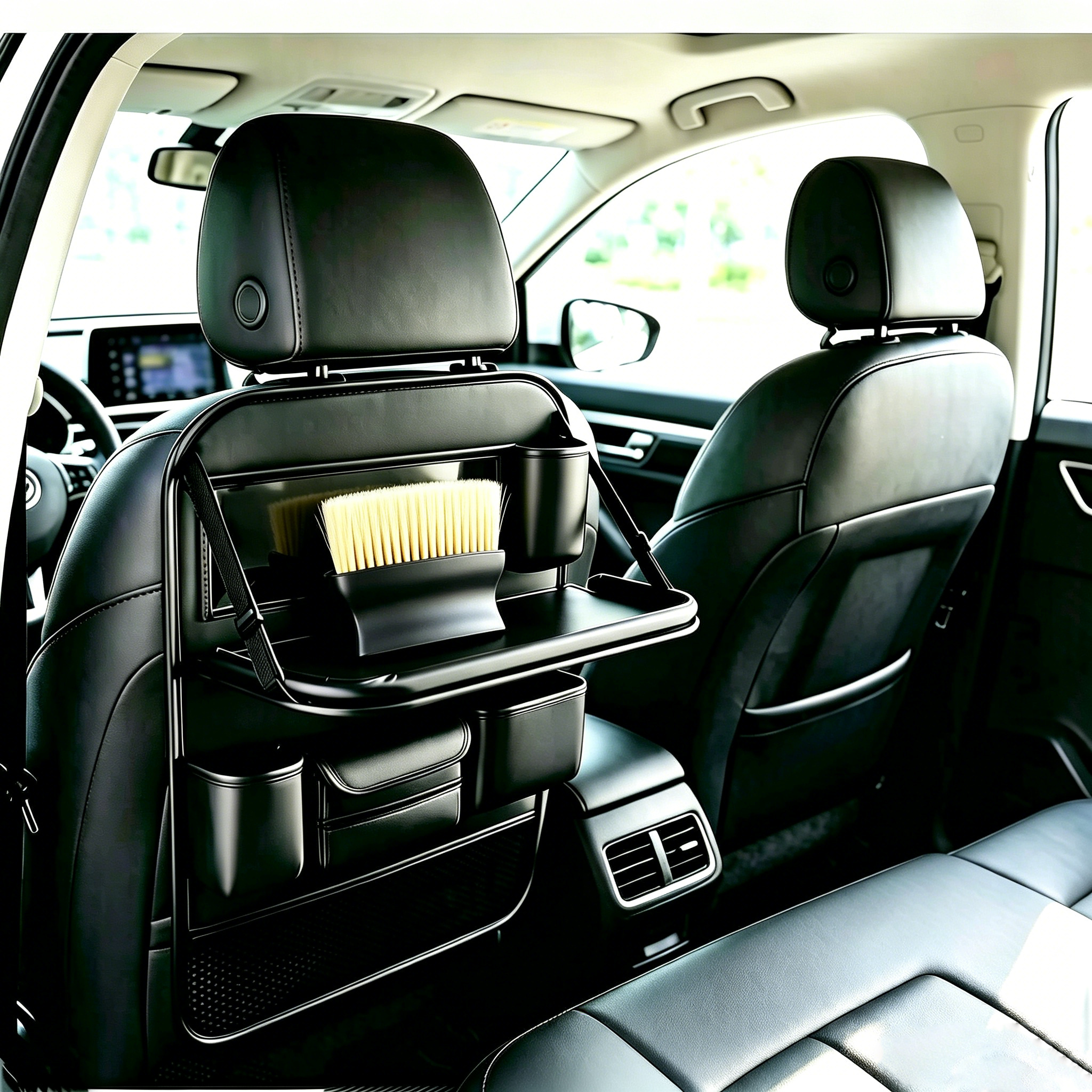 TEMU Seats With Table   Car Air Conditioning Cleaning Brush, Car Rear Seat Trunk Storage Bag, Suv Seat Back Storage, Car Seat Back Hanging Bag,