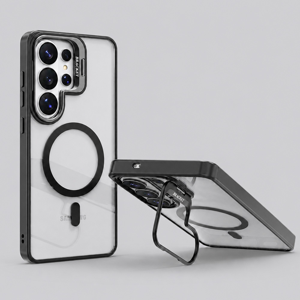 Etui za telefon - Etui za telefon: Luksuzen, enostaven stojalo za objektiv, ultra-tanek magnetni etui za telefon, primeren za S26 Ultra/S26
