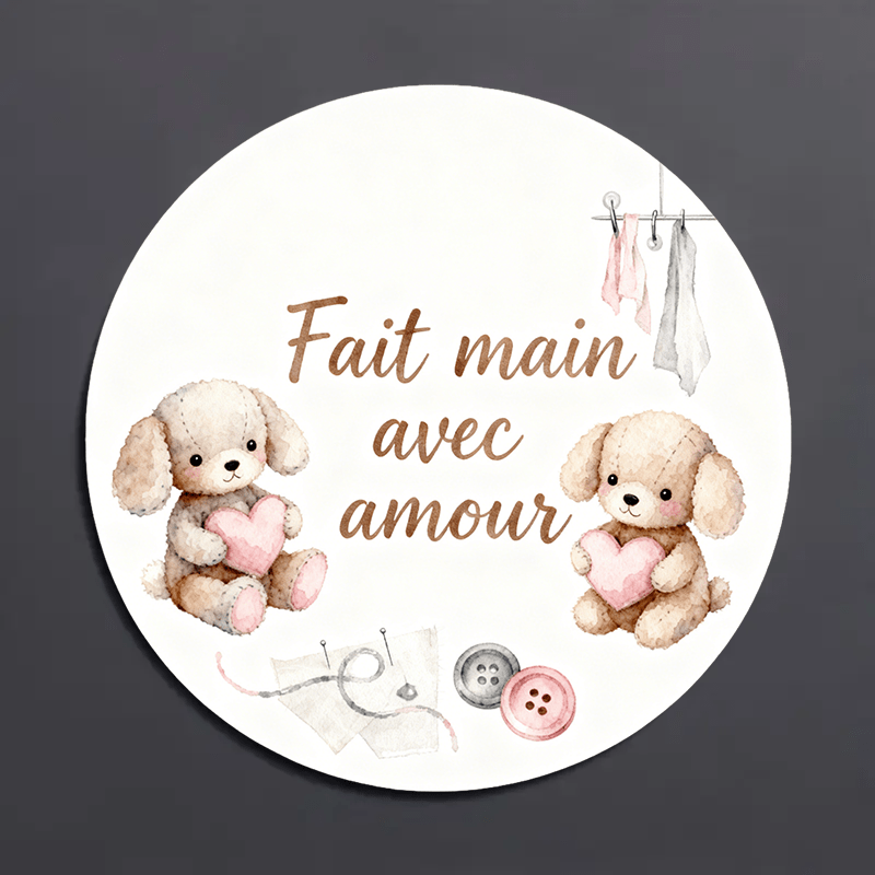 TEMU 160/480pcs Autocollants Français avec Design Élégant " " - Étiquettes de pour Savons Faits Main, Étiquettes Tricotées à , Artisanat, Emballage