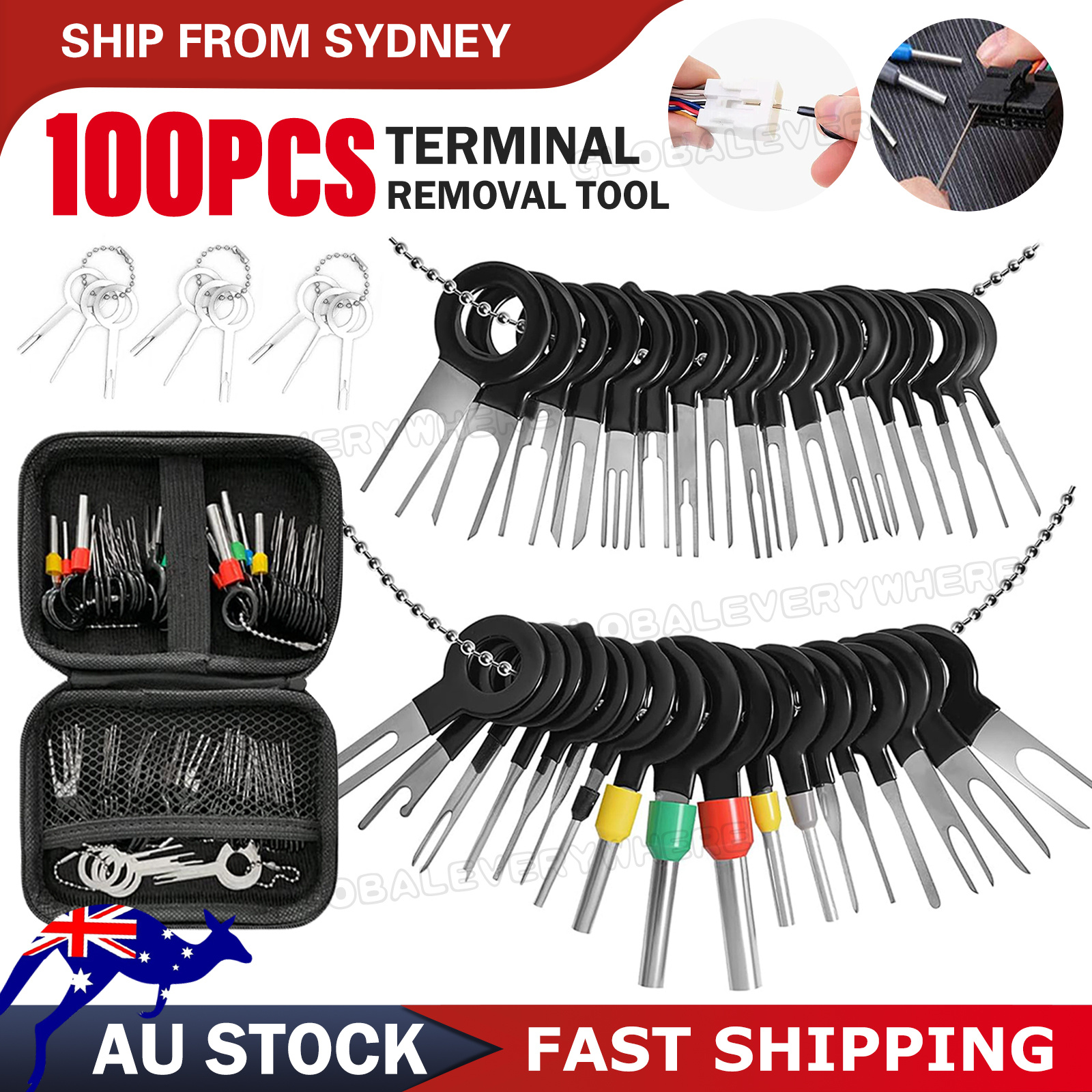 TEMU 100pcs Extractor Terminal Removal Wire Tool Pin Car Automotive Plug Connector Globaleverywhere