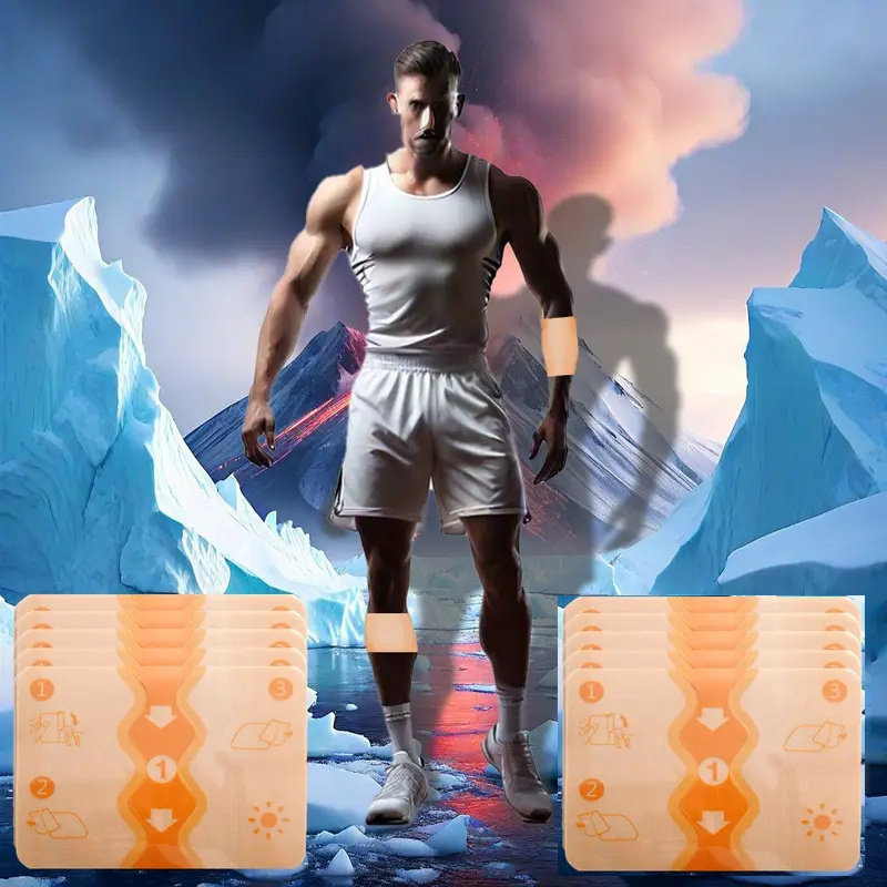 lion heat penetrating bone patch no electricity needed long lasting heat 8   for deep muscle joint knee lower back leg portable non electric heating patches for post surgery recovery sports injuries multi site use body heating pad knee heating pad easy application     details 0