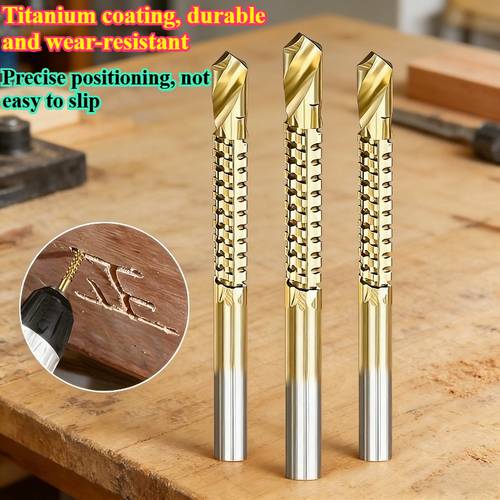 3pcs super strong saw tooth rotary slotting multi function drill bit set not easy to slip multi purpose suitable for cutting drilling and slotting of wood metal and plastic