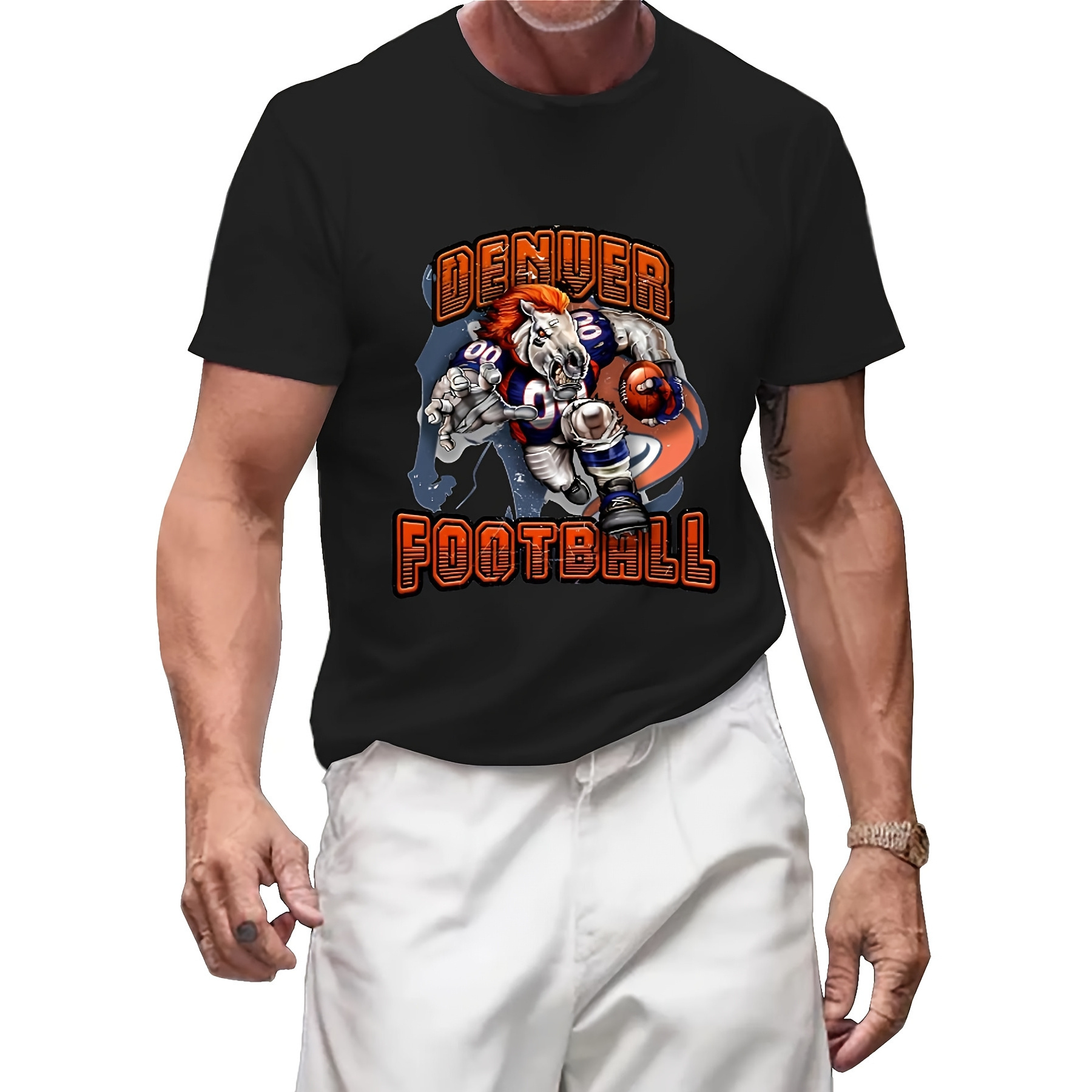 

1pc -shirt For Men, 100% Tee, Regular Fit ,