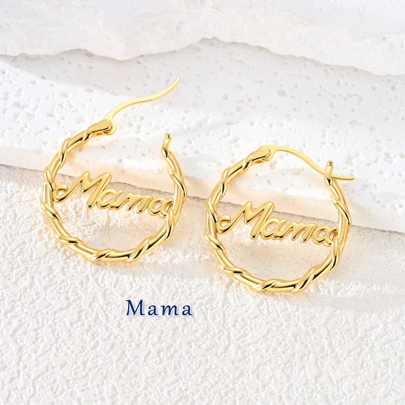 Women's S925 Hypoallergenic Classic Hoop Earrings, Wedding Gift