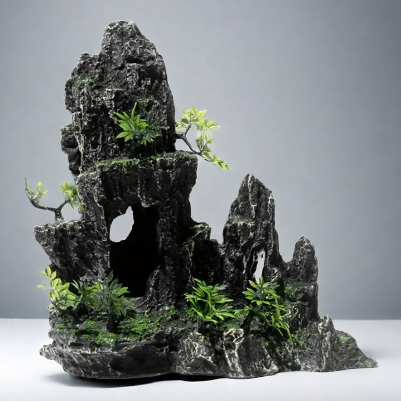 

Resin Decor, Realistic Artificial Landscape Rocks For Fish , Decorative Stone For Aquarium Ornament