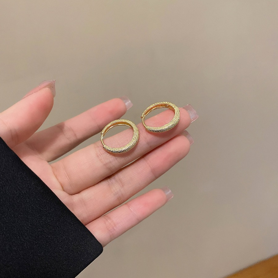 Silvery Hoop Earrings for Galaxy Sparkling Hoop Earrings
