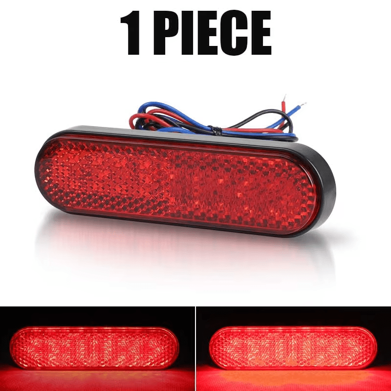 TEMU 1pc Universal 12v Led Tail Light Red Rear Lamp Signal Lamp For Atv Motorcycle Car Truck
