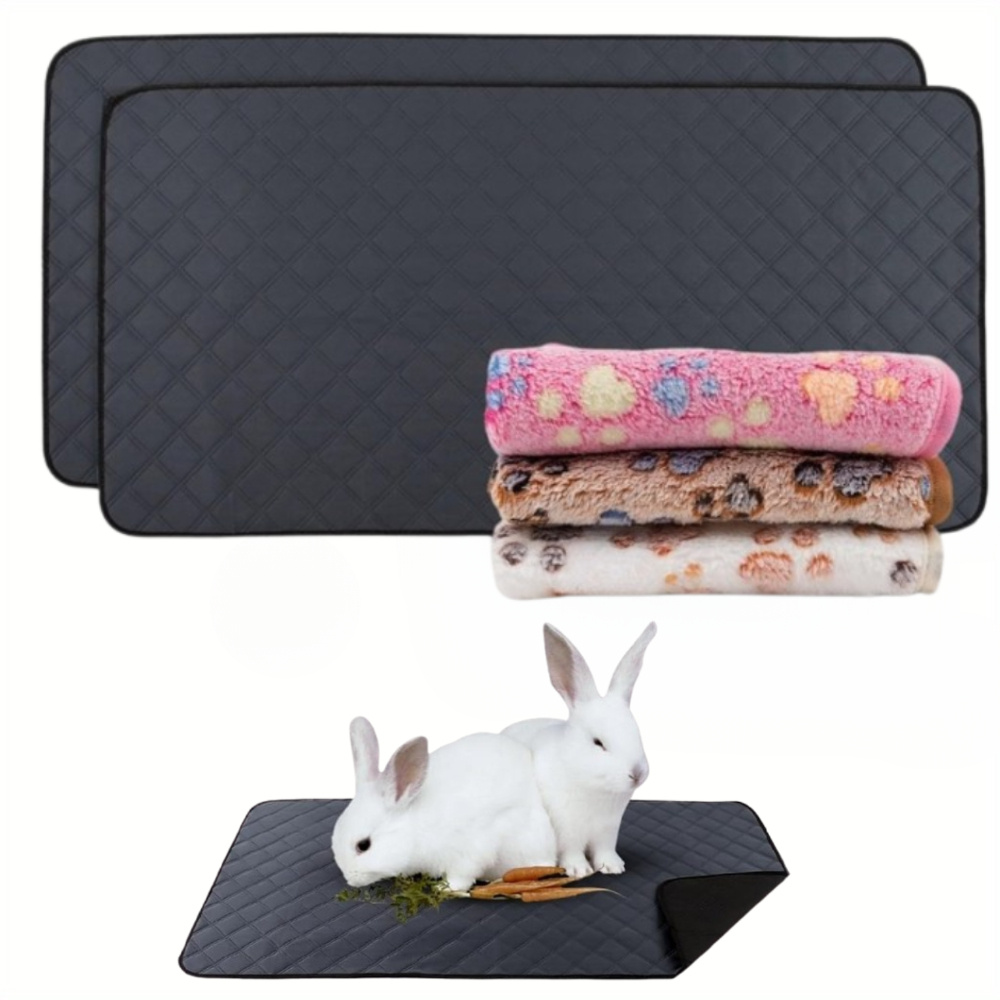 Bunny Cage Mats, Pet Pee Training Puppy Pads | Antislip Wasbare