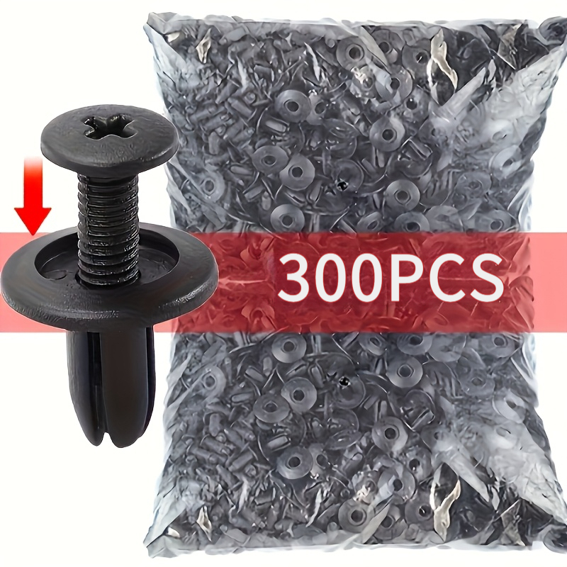 TEMU 300pcs Automotive Fastening Clip Tool Set, Body Rivet Fixing Clamp, Compatible With Doors, Mudguards, Bumpers, And Body Moldings, Easy To