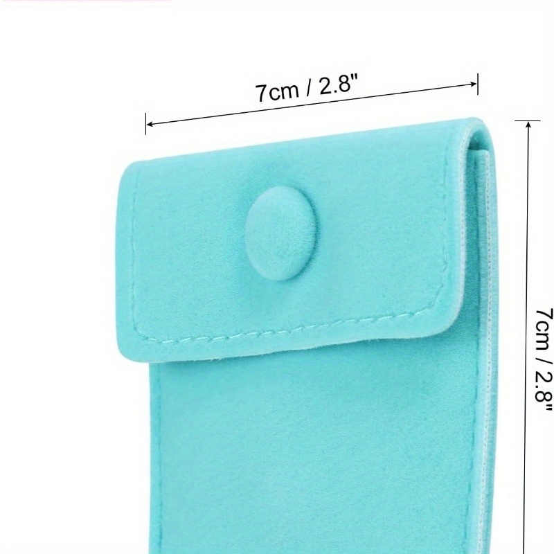 Custom Suede Jewelry Pouch with Snap Button