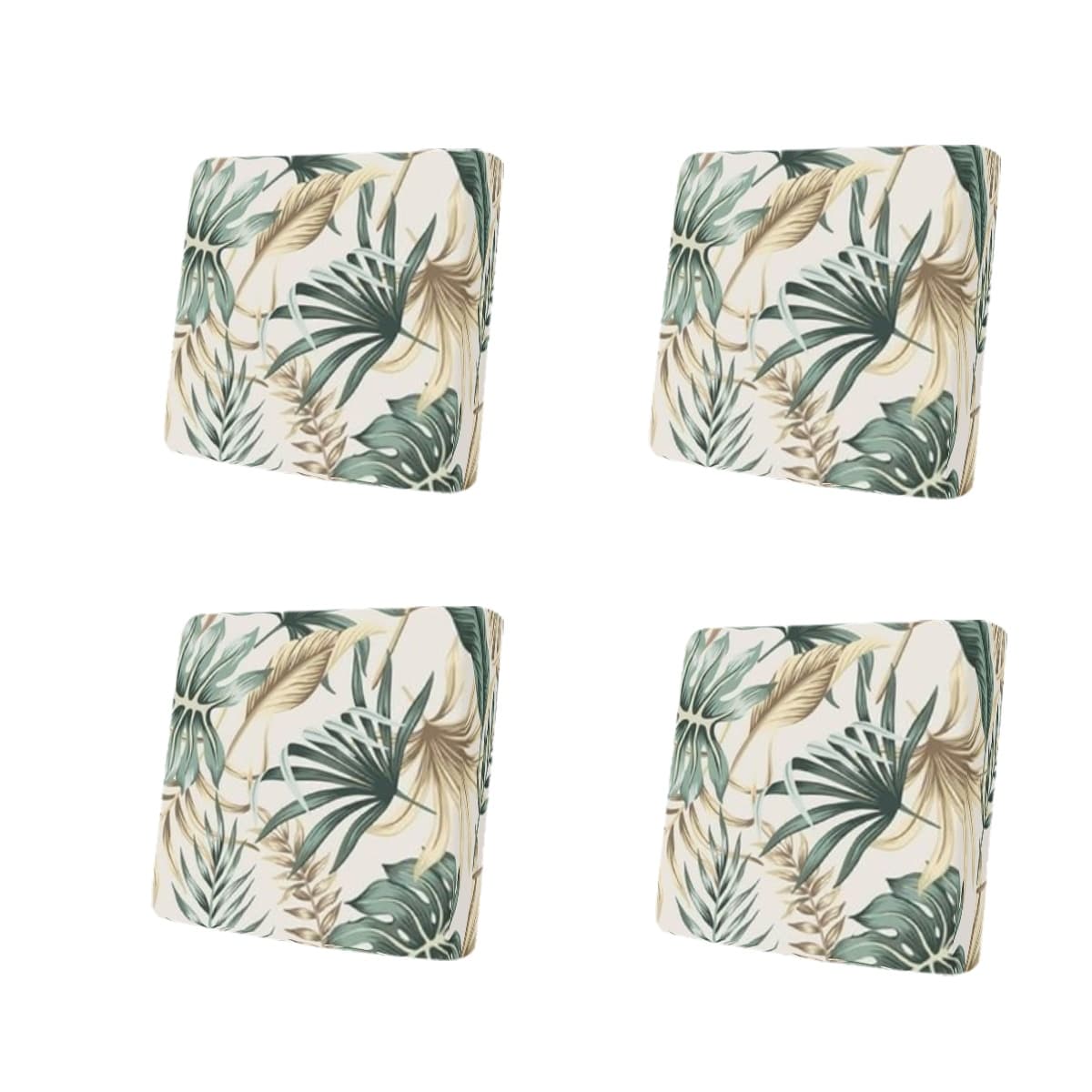 TEMU Housse de canapé d'extérieur à motif de feuilles imprimées numériquement en 2D, Housse de coussin de canapé élastique, Housse de canapé