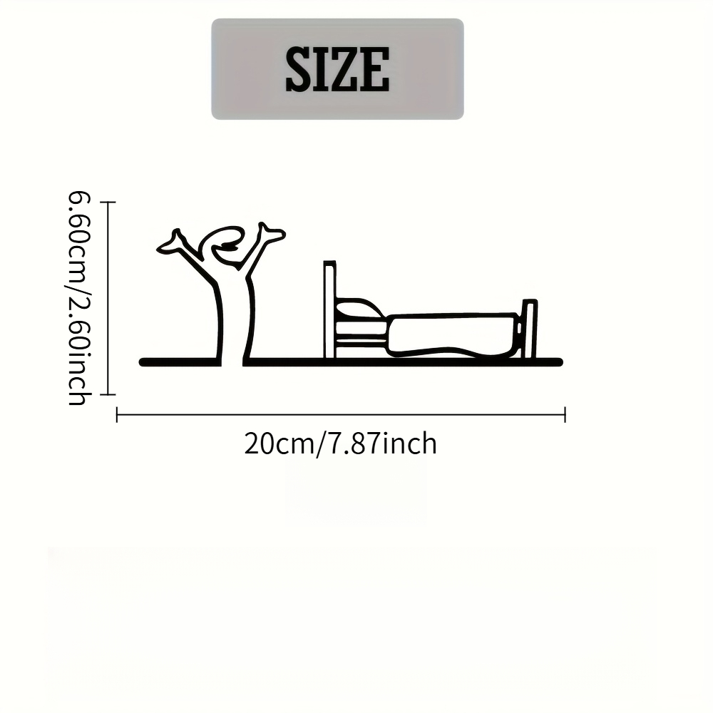 TEMU 2d Flat, 2d Flat Printing, 1pc Flat Modern Minimalist Black Art - Art Decor, Suitable For Living Room, Office, Bedroom - Easy To Install, Decor,