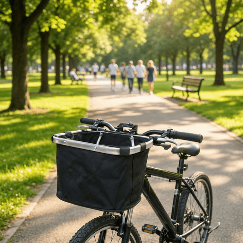 foldable detachable bicycle basket load capacity up to 11 lbs lightweight portable for urban shopping outdoor cycling