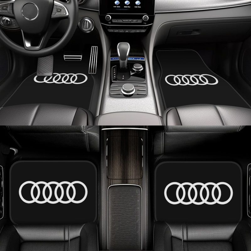 TEMU 4pcs Car Floor Mat Set, Ideal For Enhancing The Interior Decor Of Your Vehicle And Improving Its Aesthetic Charm